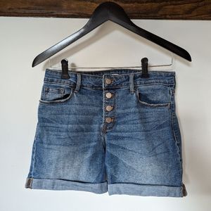 Old Navy button fly jean shorts